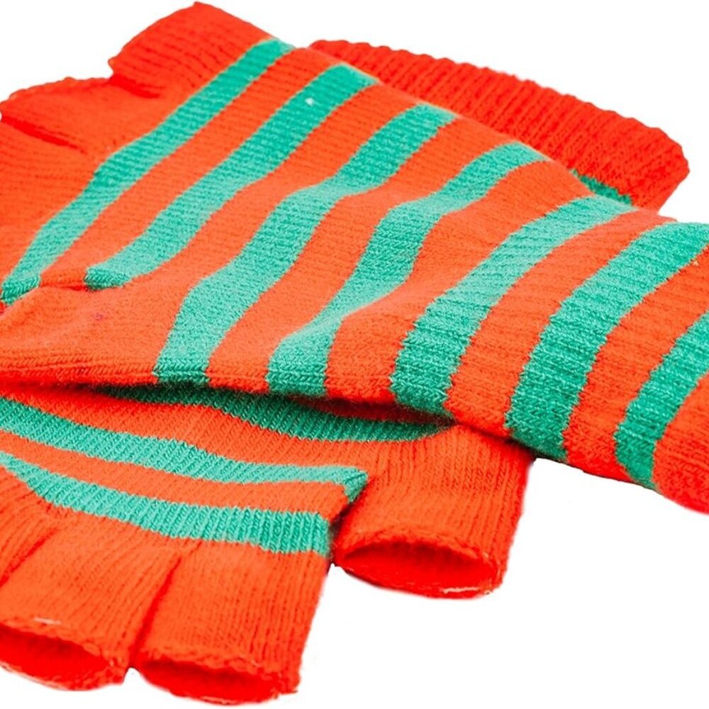 Warm Stretchy Knit Fingerless Gloves for Women and Men, Multiple Colors Availabl